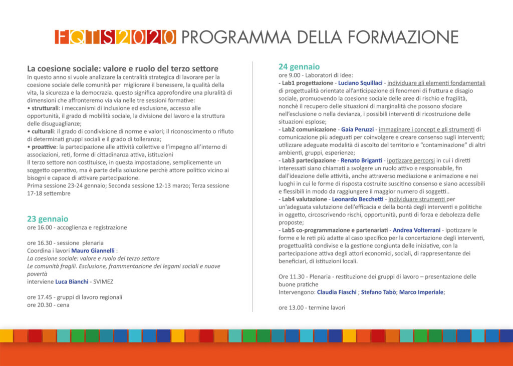 coesione sociale 01-2020