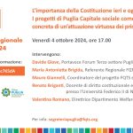 L’importanza della Costituzione ieri e oggi. Il 4 ottobre in Puglia