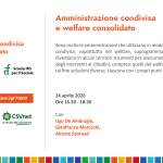 Webinar su amministrazione condivisa e welfare consolidato. Online la registrazione
